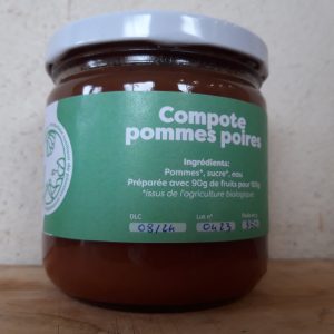 B31 – Compote pommes poires bio ( 350g)