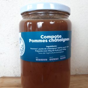 B28 – compote pommes châtaignes bio (750g)
